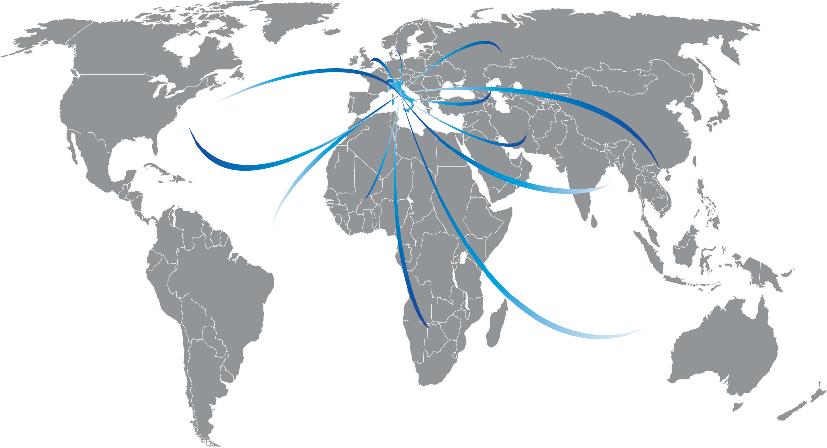 Countries supplied by OPG